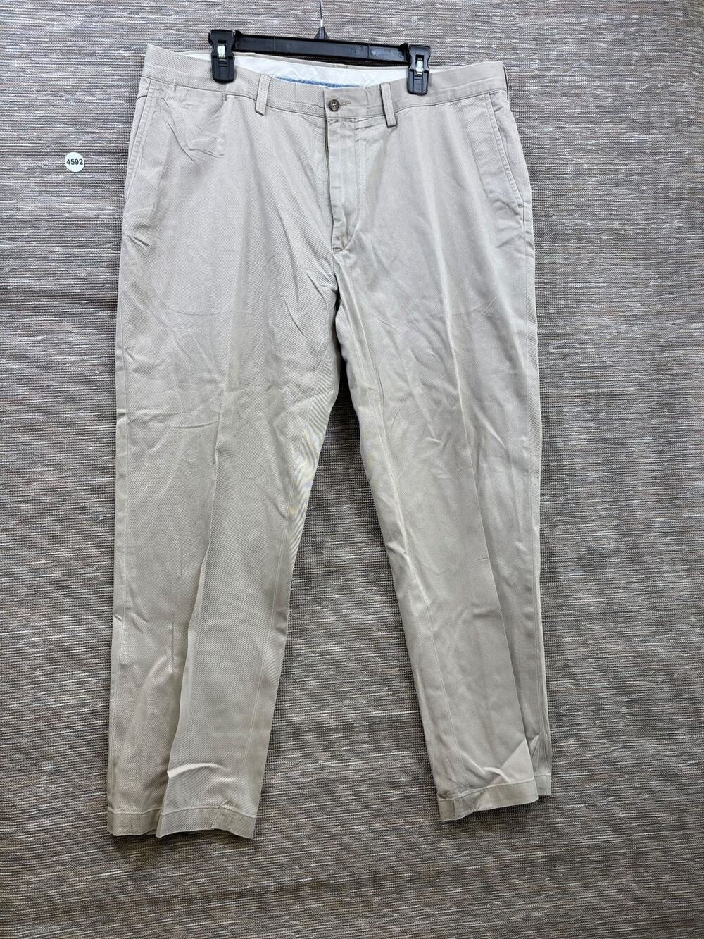 Polo Ralph Lauren Pants Mens 40x30 Beige Relaxed Fit Cotton Twill Chino Casual